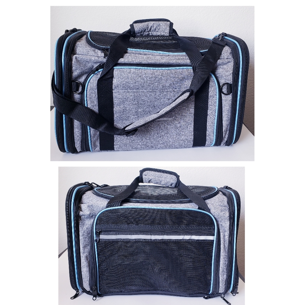 Tomshoo Large Carrier 19.5"L *12"W 12"H（50*31*31CM）,fits pet up to 20Lbs. - Picture 4 of 5